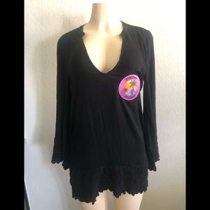 O’Neill Bell Sleeve Embroidered Cover Up Small